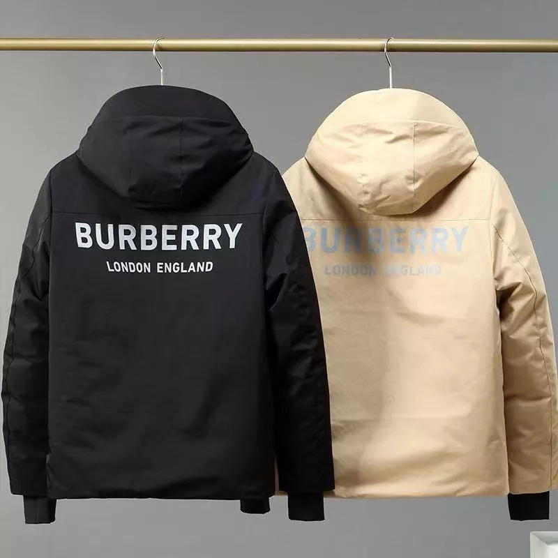 NewStyle 4958 Burberry Down Feather Coat Long Sleeved For Men