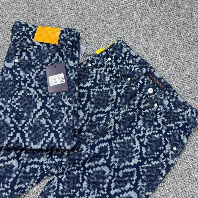 NewStyle 5453 Louis Vuitton LV Jeans For Unisex