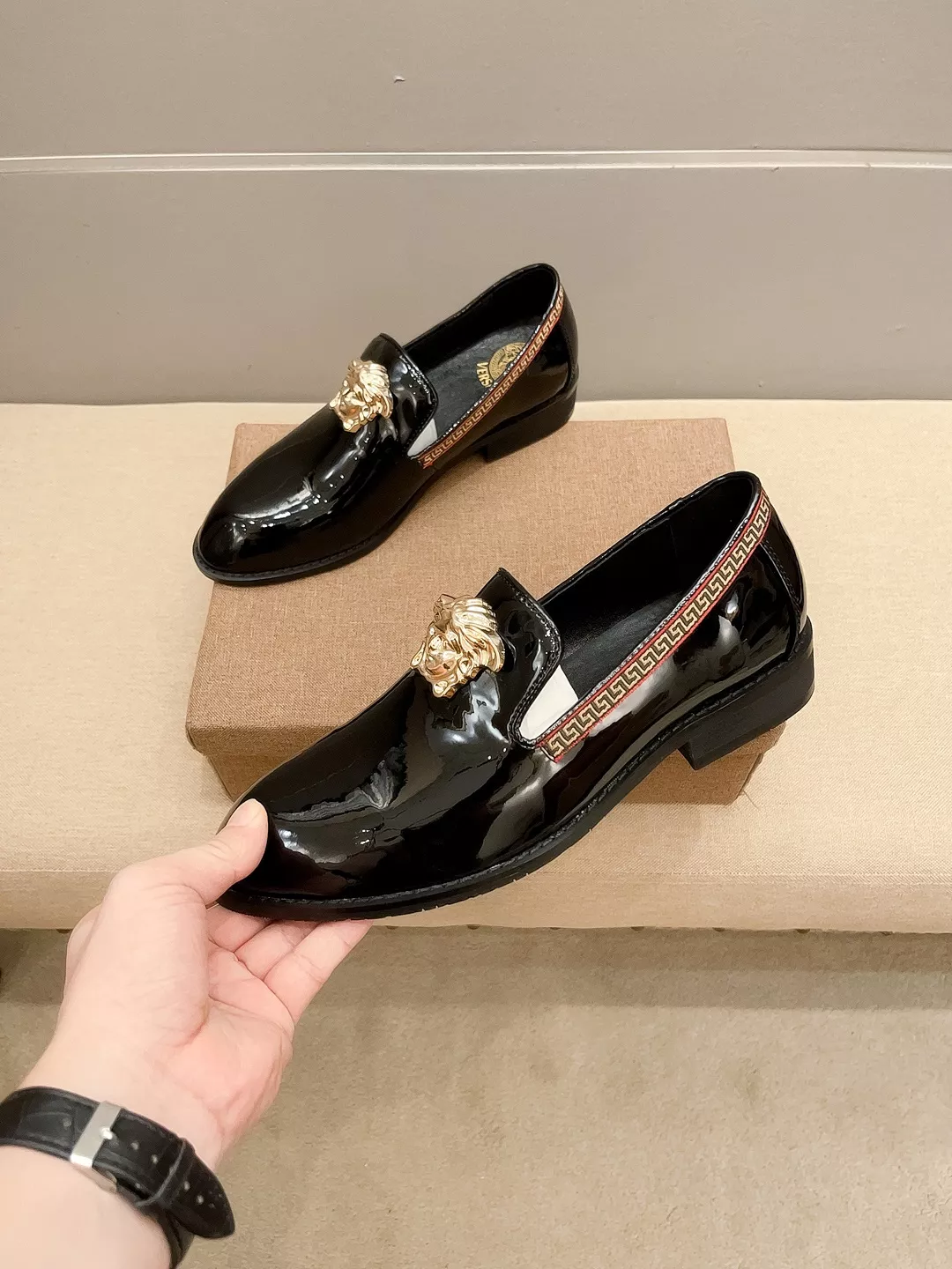 NewStyle 5749 Versace Leather Shoes For Men
