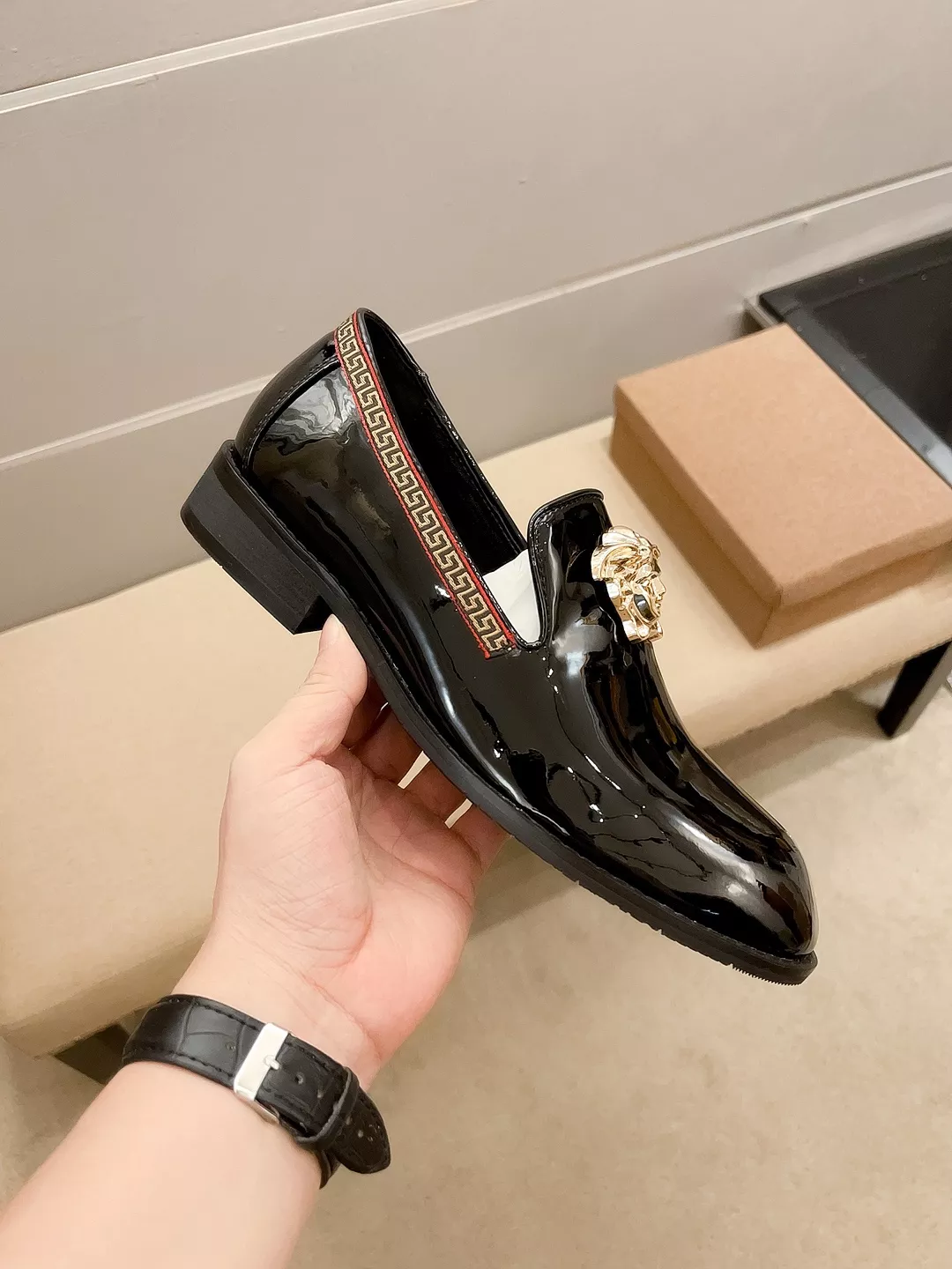 NewStyle 5749 Versace Leather Shoes For Men