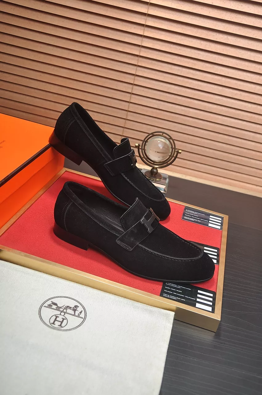 NewStyle 6212 Hermes Leather Shoes For Men