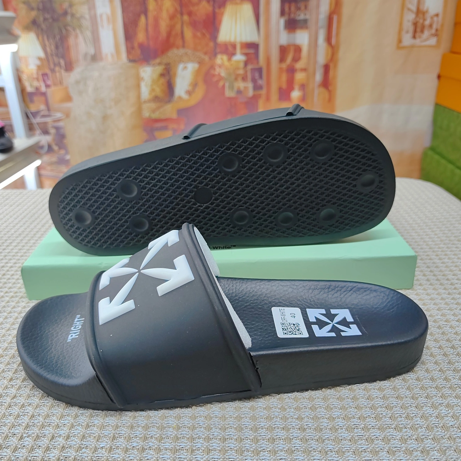 NewStyle 6672 Off-White Slippers For Men