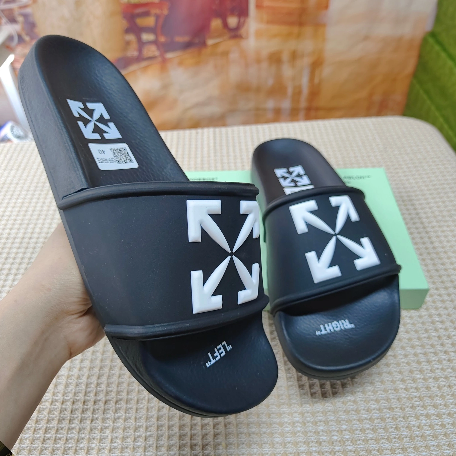 NewStyle 6672 Off-White Slippers For Men