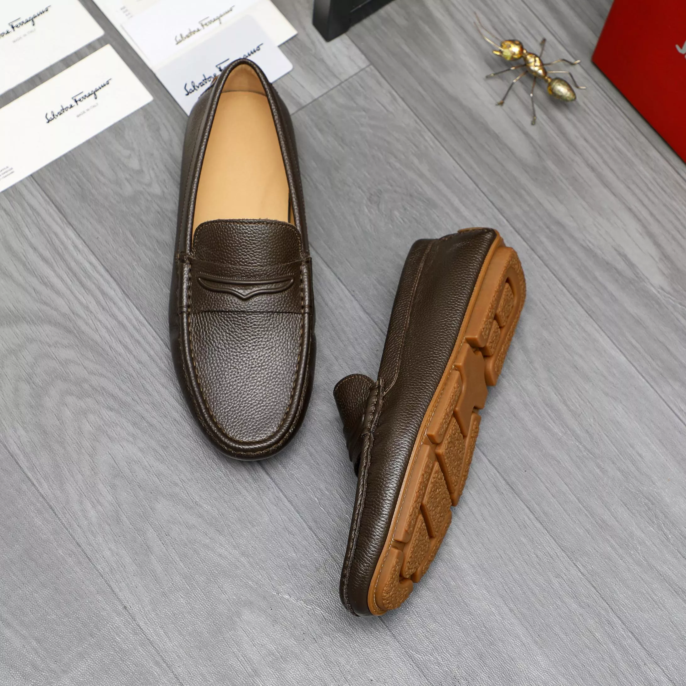 NewStyle 6693 Salvatore Ferragamo Leather Shoes For Men
