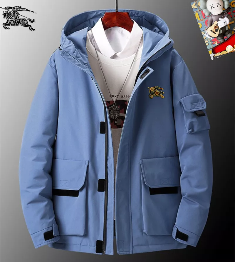 NewStyle 7095 Burberry Down Feather Coat Long Sleeved For Men