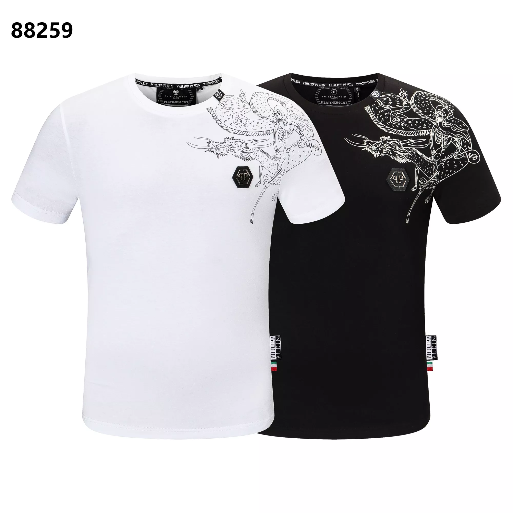 NewStyle 8241 Philipp Plein PP T-Shirts Short Sleeved For Men