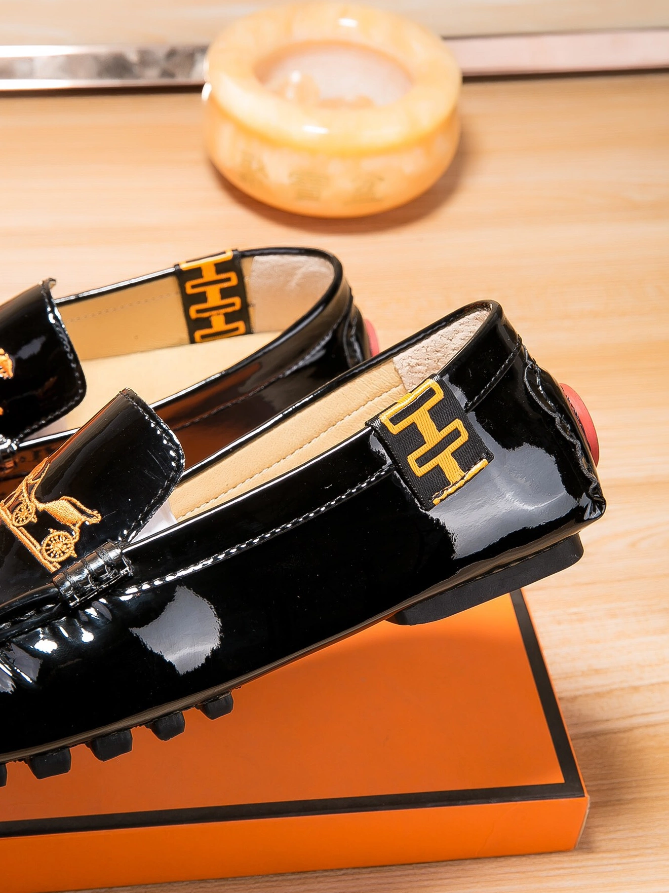 NewStyle 8347 Hermes Leather Shoes For Men