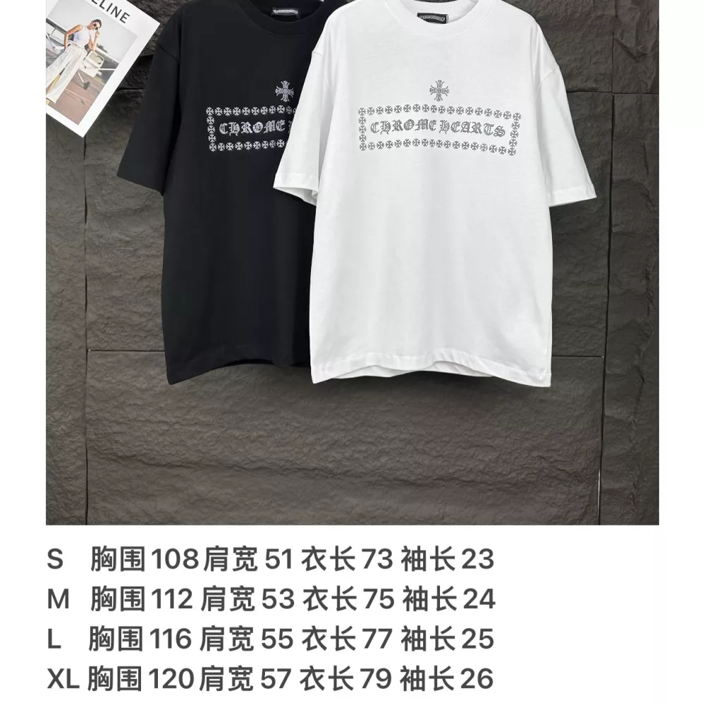 NewStyle 8531 Chrome Hearts T-Shirts Short Sleeved For Unisex