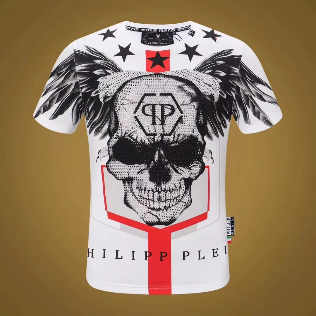 NewStyle 8555 Philipp Plein PP T-Shirts Short Sleeved For Men