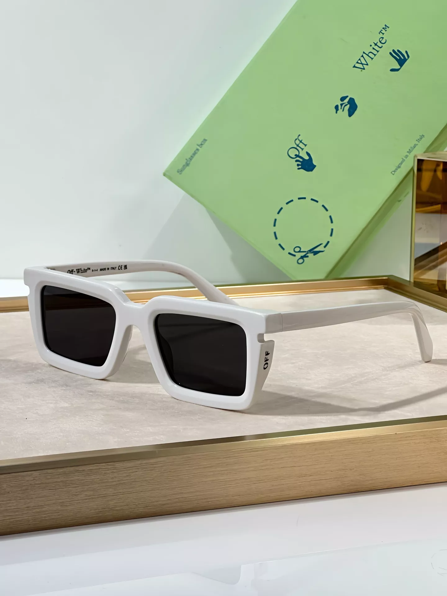 NewStyle 8566 Off-White AAA Quality Sunglasses