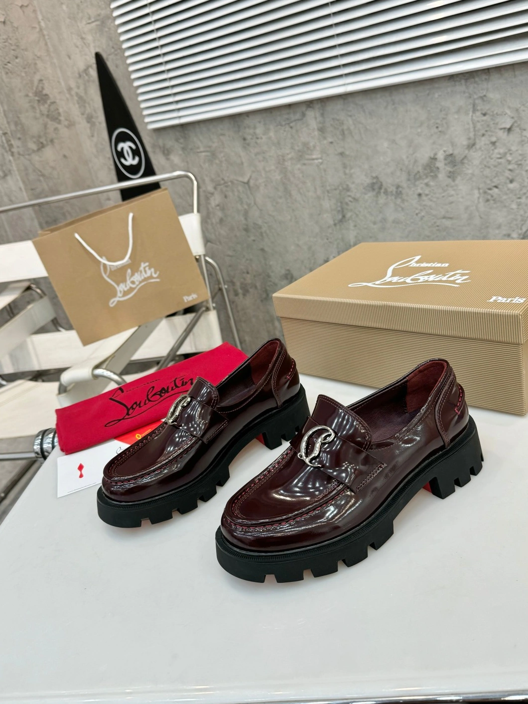 NewStyle 9081 Christian Louboutin Leather Shoes For Women
