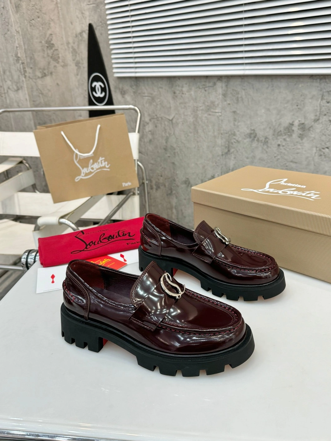 NewStyle 9081 Christian Louboutin Leather Shoes For Women