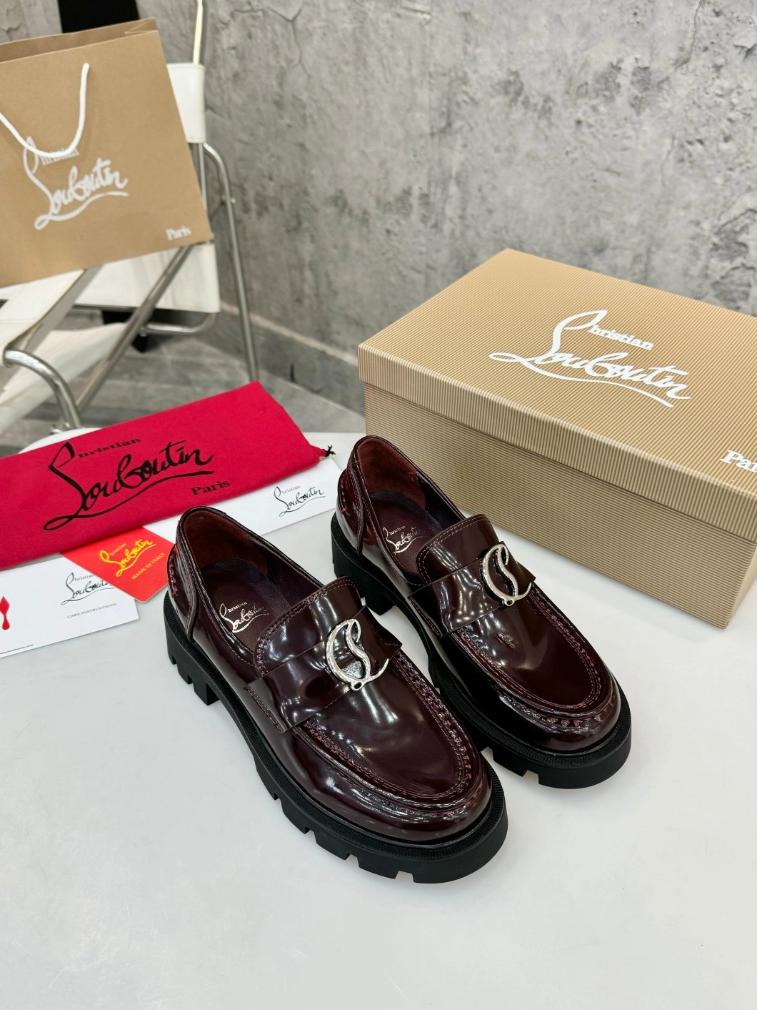 NewStyle 9081 Christian Louboutin Leather Shoes For Women