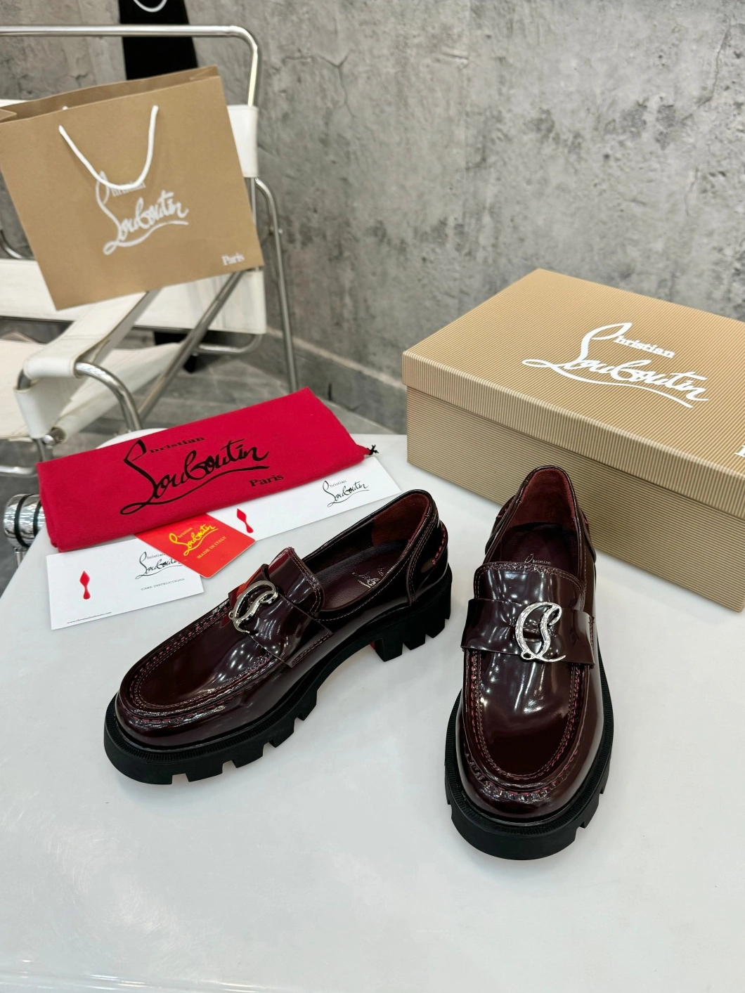 NewStyle 9081 Christian Louboutin Leather Shoes For Women
