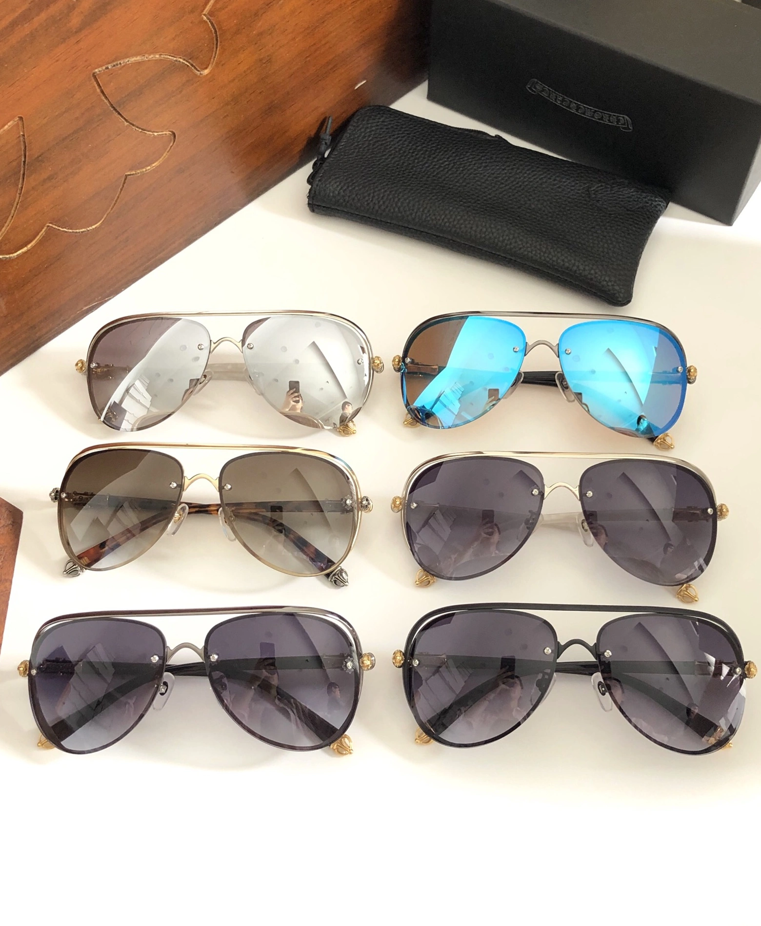 NewStyle 932 Chrome Hearts AAA Quality Sunglasses