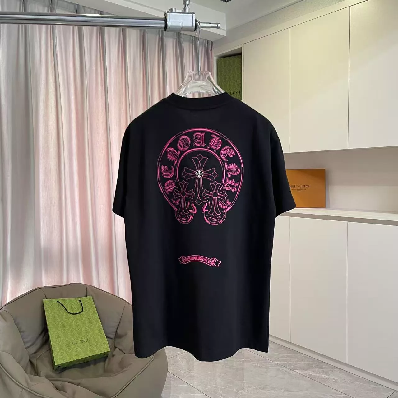 NewStyle 9365 Chrome Hearts T-Shirts Short Sleeved For Unisex