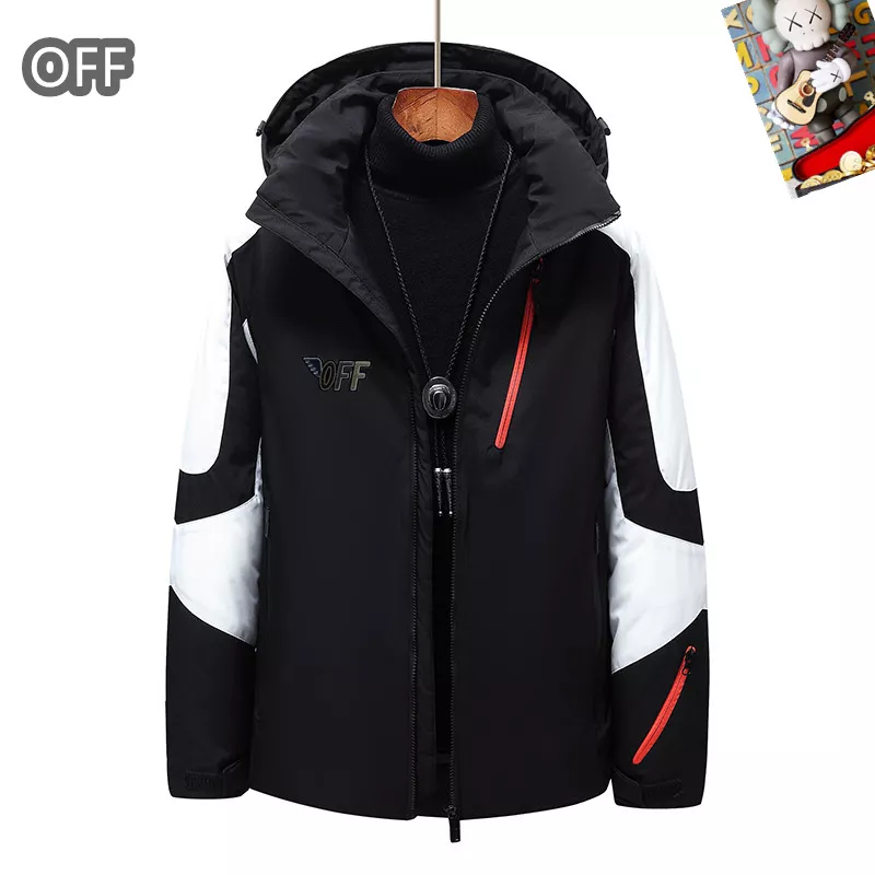 Off-White Down Feather Coat Long Sleeved For Men WellDesigned 8468