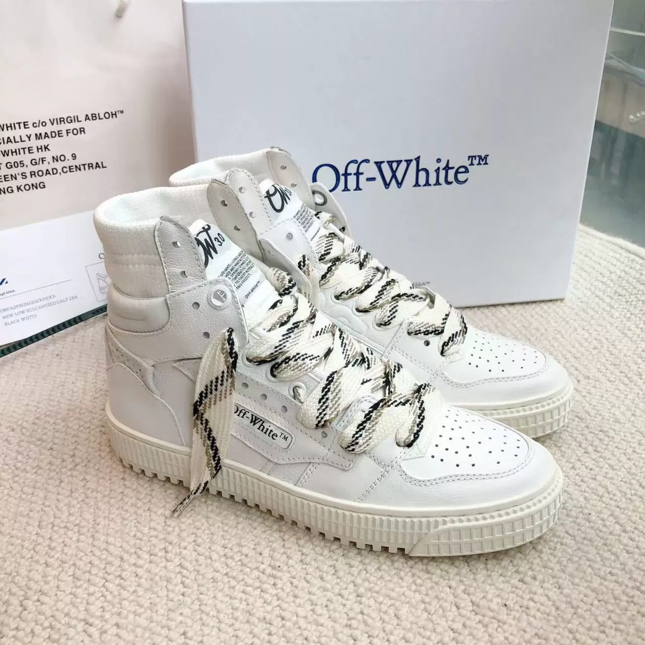 Off-White High Tops Shoes For Men Durable 8111