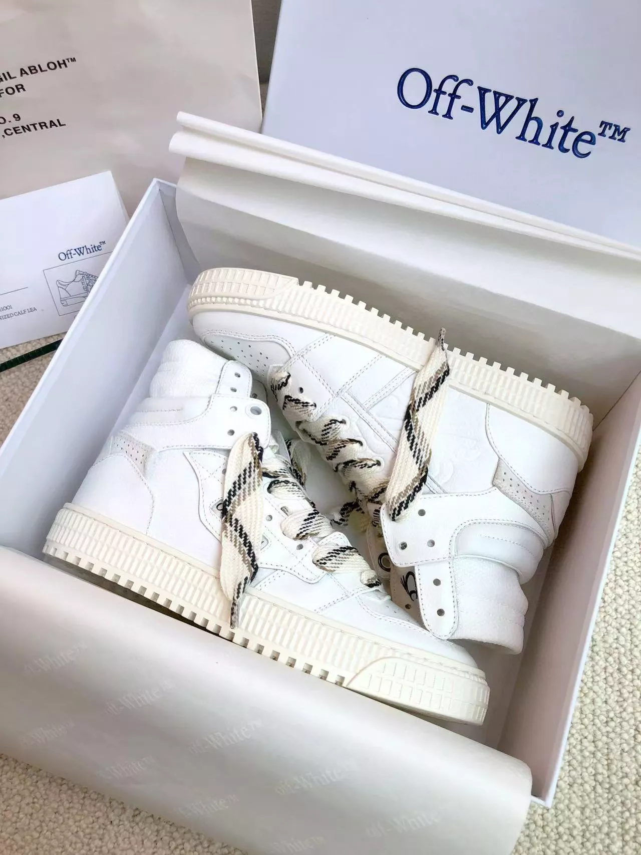 Off-White High Tops Shoes For Men Durable 8111