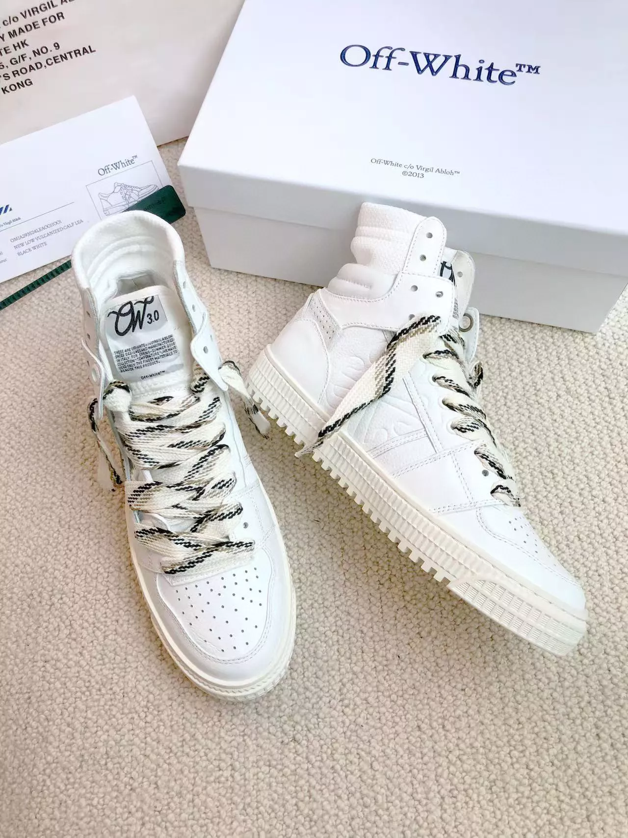 Off-White High Tops Shoes For Men Durable 8111