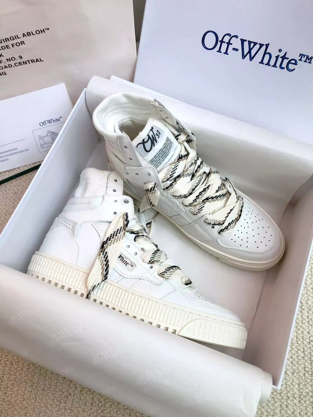 Off-White High Tops Shoes For Men Durable 8111