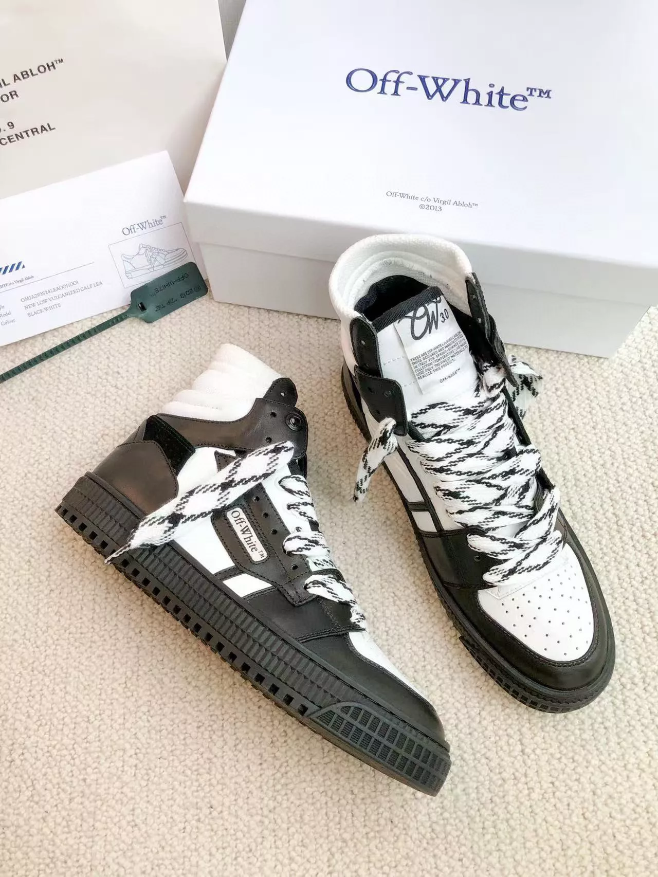 Off-White High Tops Shoes For Men Soft 5372