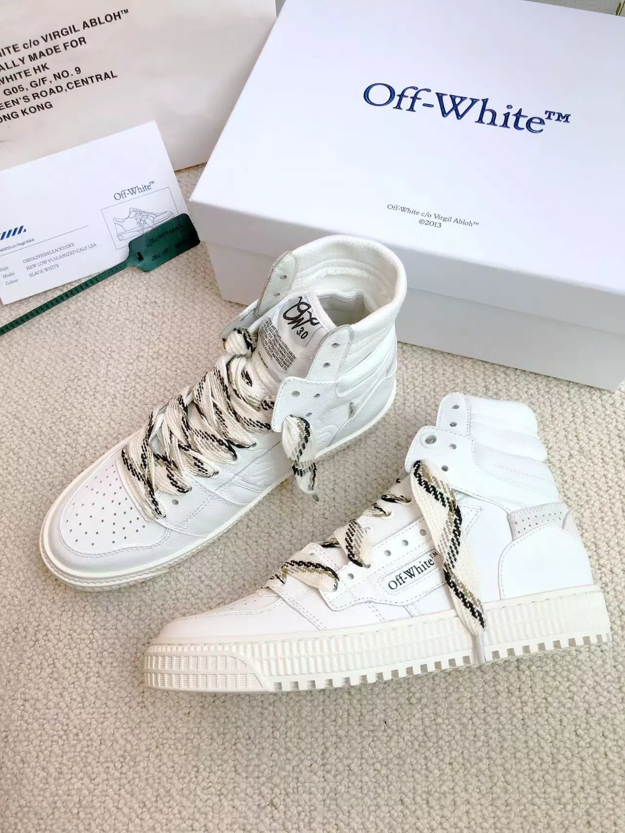 Off-White High Tops Shoes For Women Soft 6464