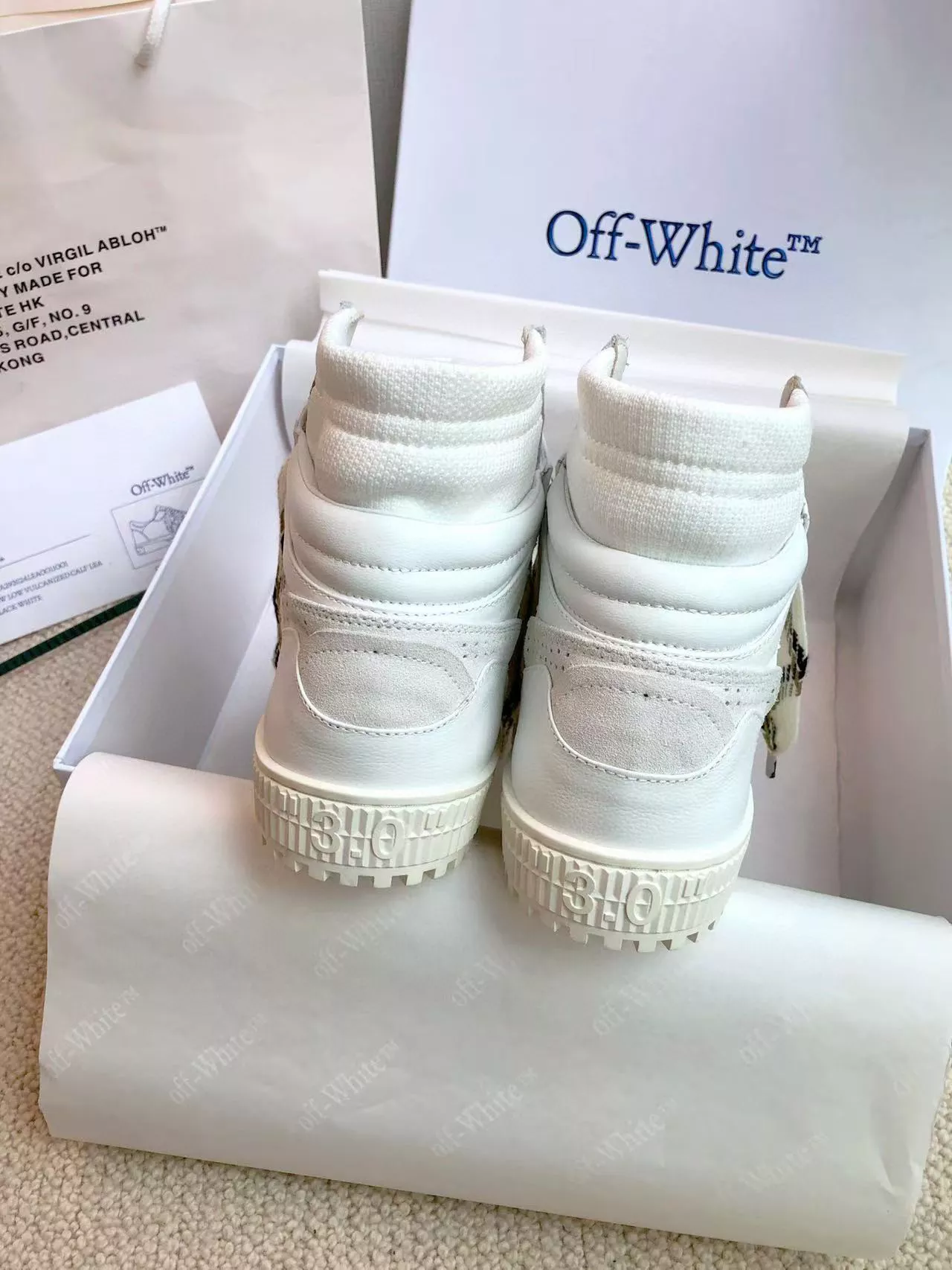 Off-White High Tops Shoes For Women Soft 6464