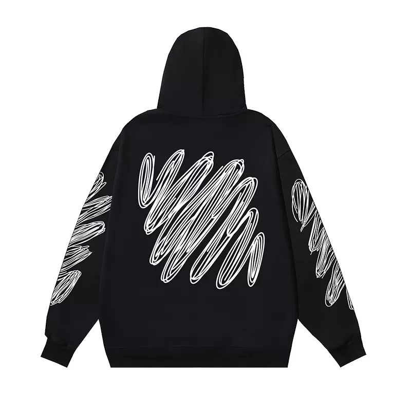 Off-White Hoodies Long Sleeved For Unisex Functional 3479