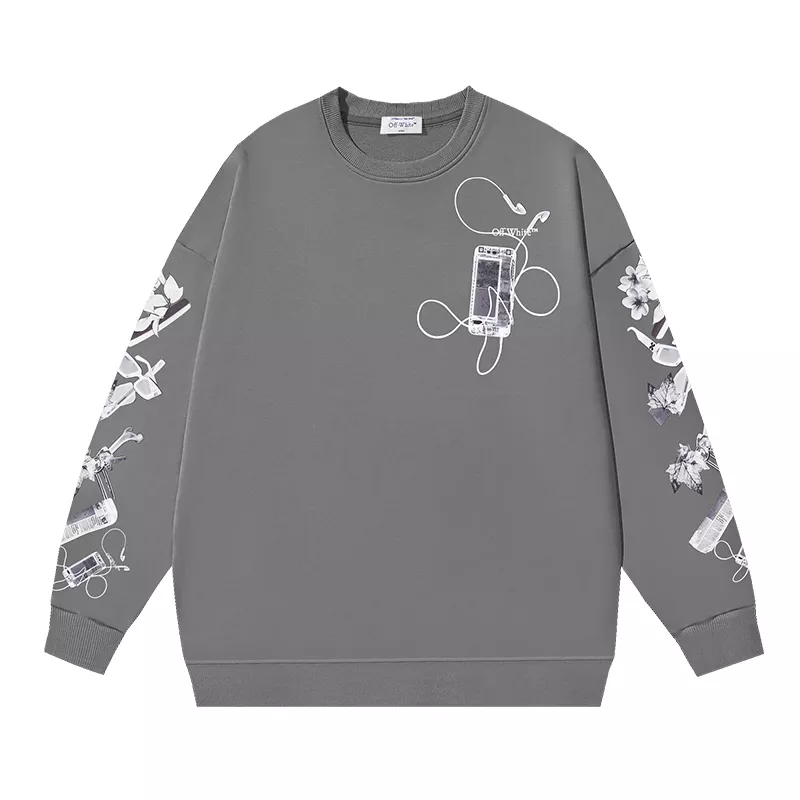 Off-White Hoodies Long Sleeved For Unisex Resilient 4873