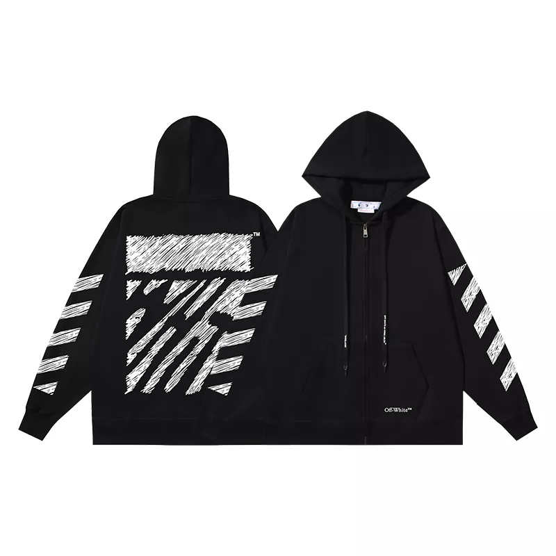 Off-White Hoodies Long Sleeved For Unisex Soft 1967