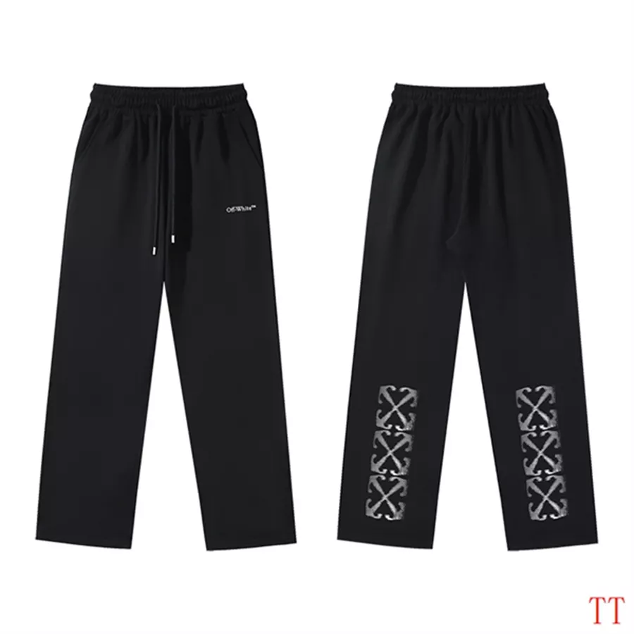 Off-White Pants For Unisex Trendsetting 8312