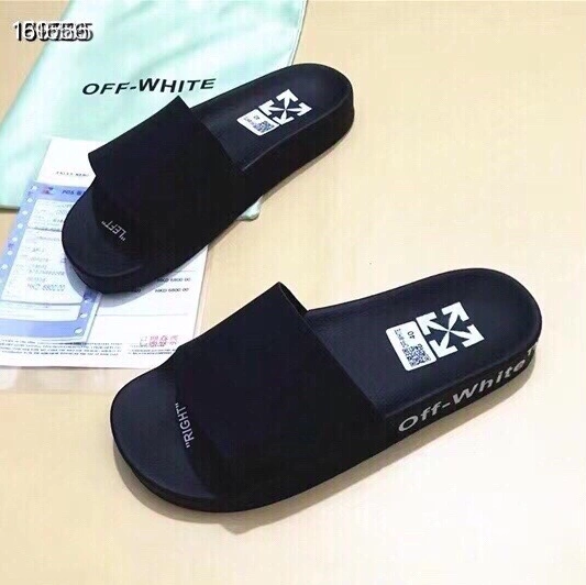 Off-White Slippers For Men Fashionable 409