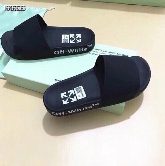 Off-White Slippers For Men Fashionable 409