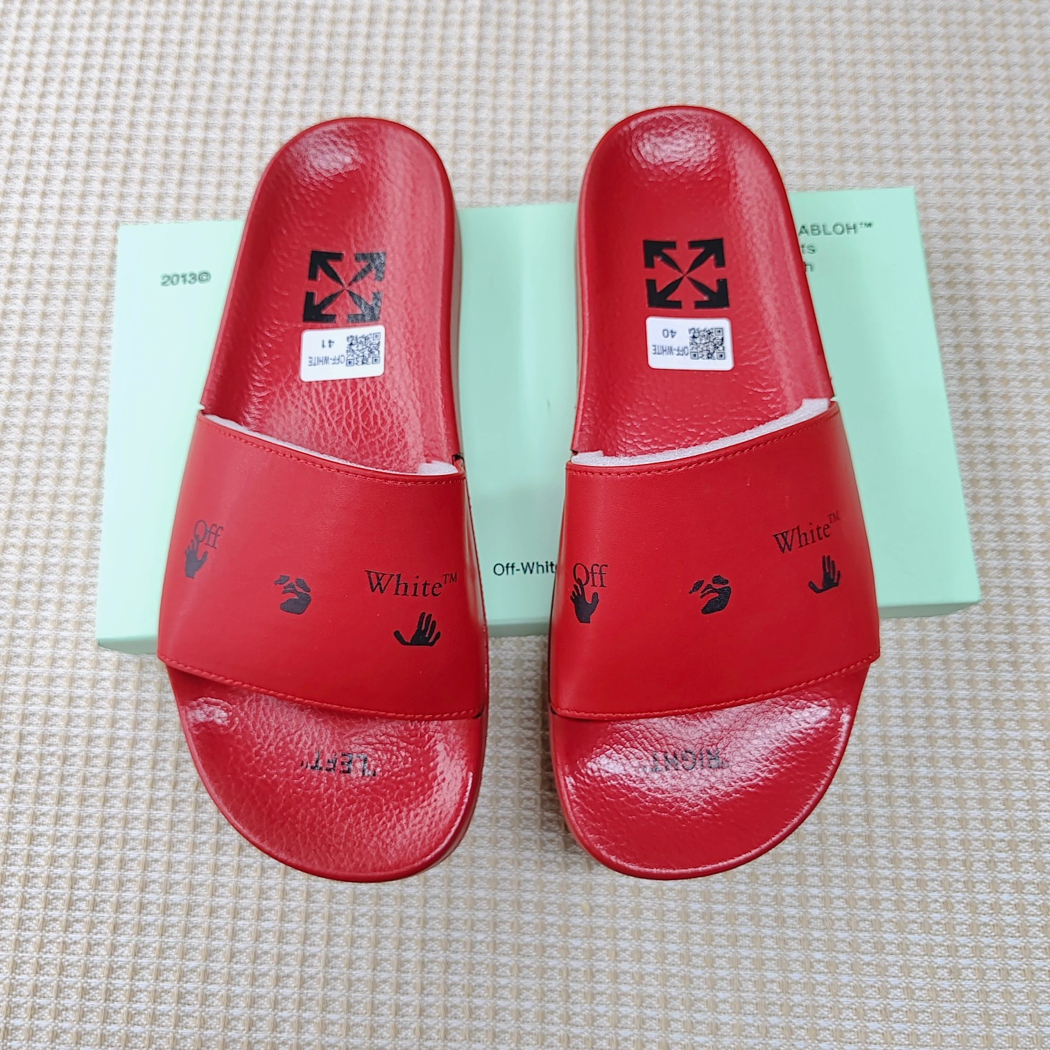 Off-White Slippers For Men Lightweight 3830