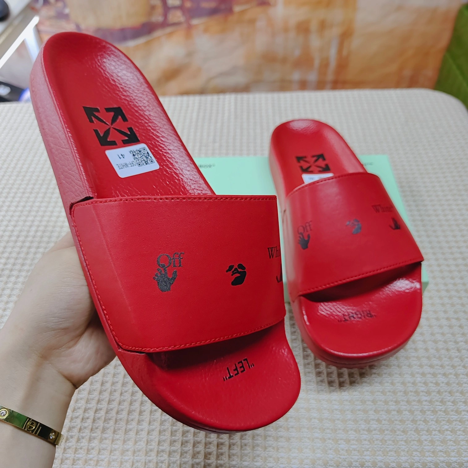 Off-White Slippers For Men Lightweight 3830