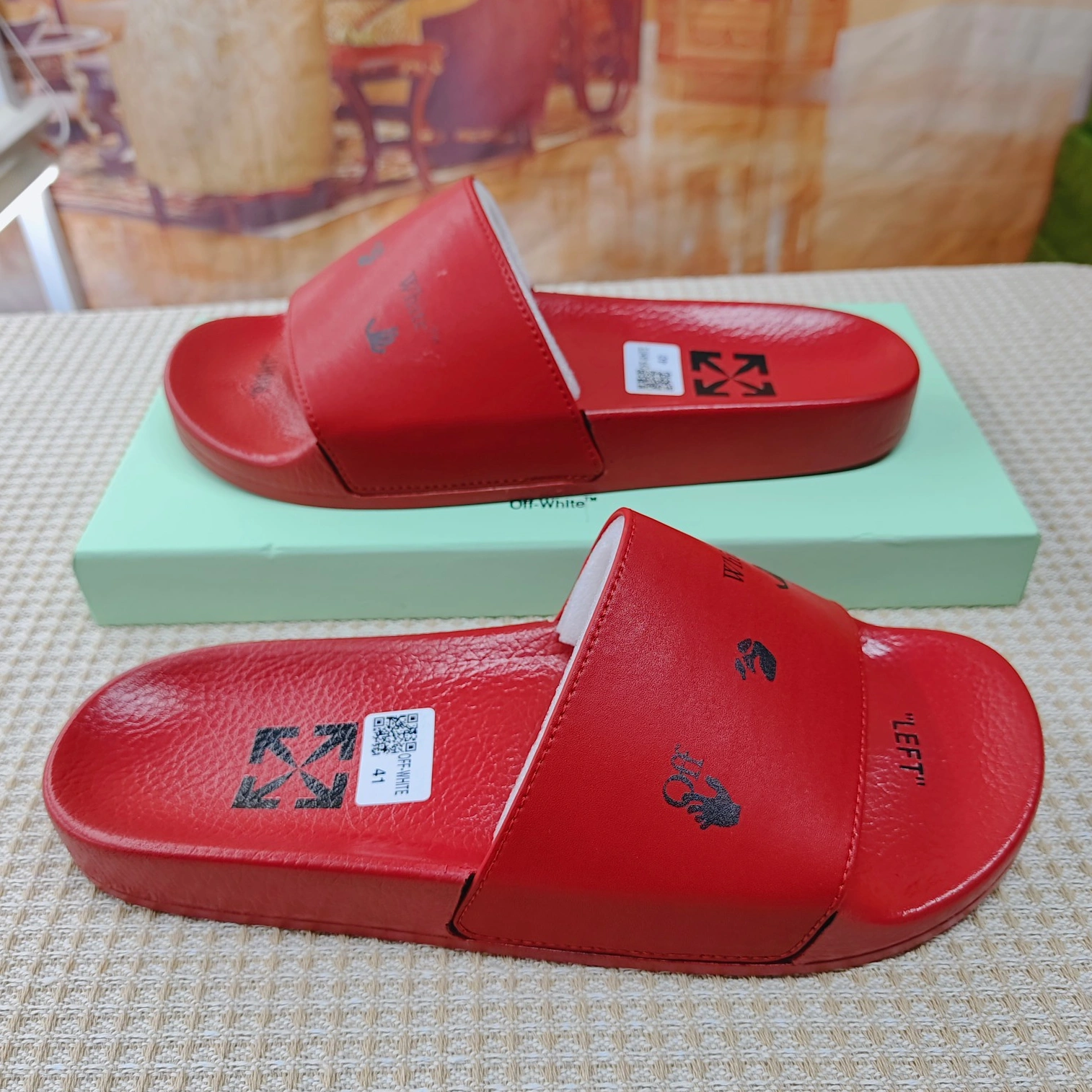 Off-White Slippers For Men Lightweight 3830