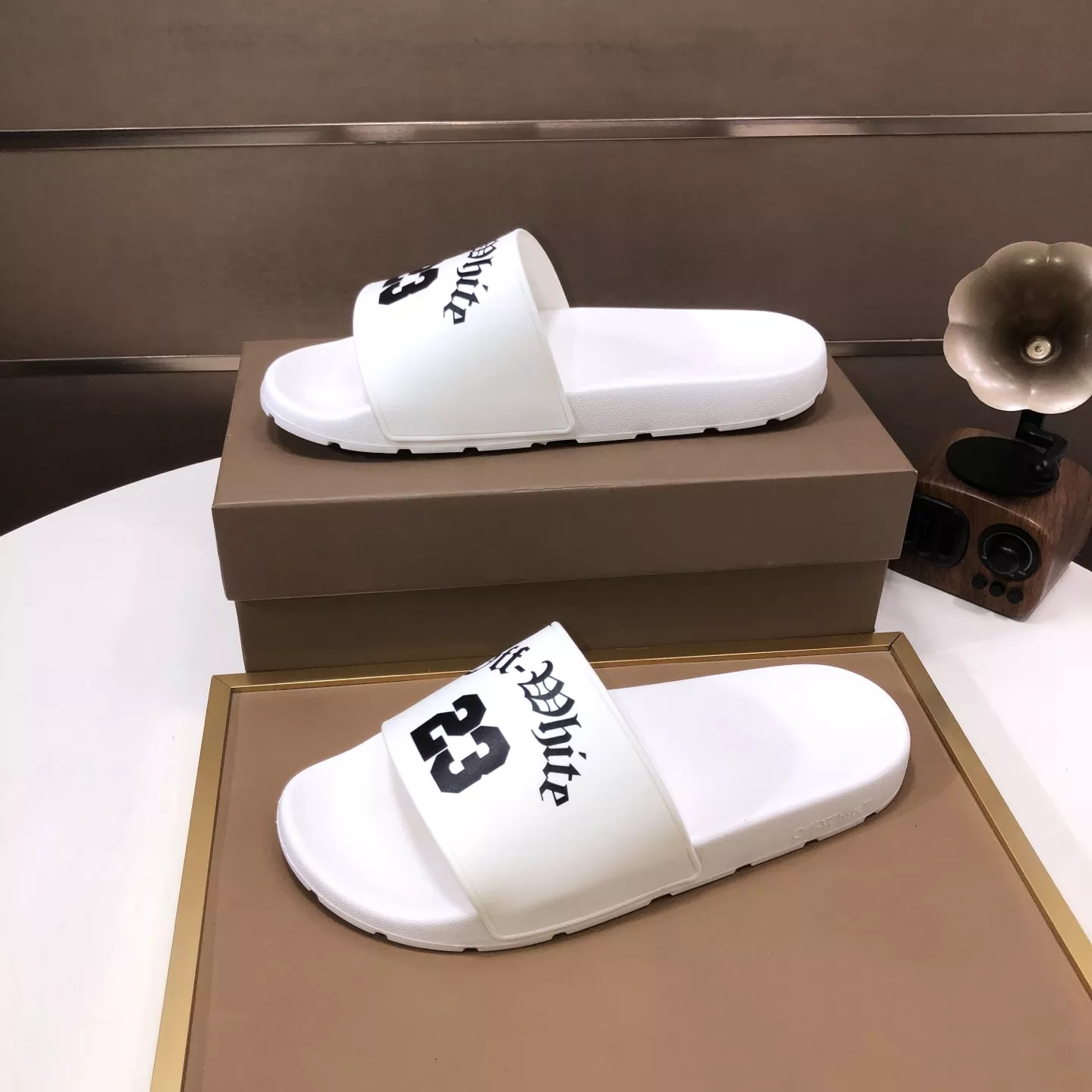 Off-White Slippers For Men SmartChoice 1621