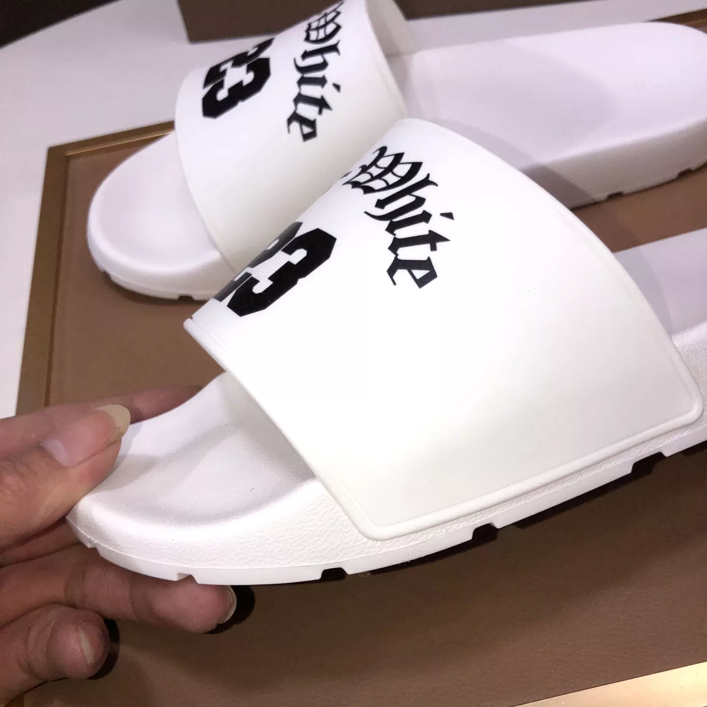 Off-White Slippers For Men SmartChoice 1621