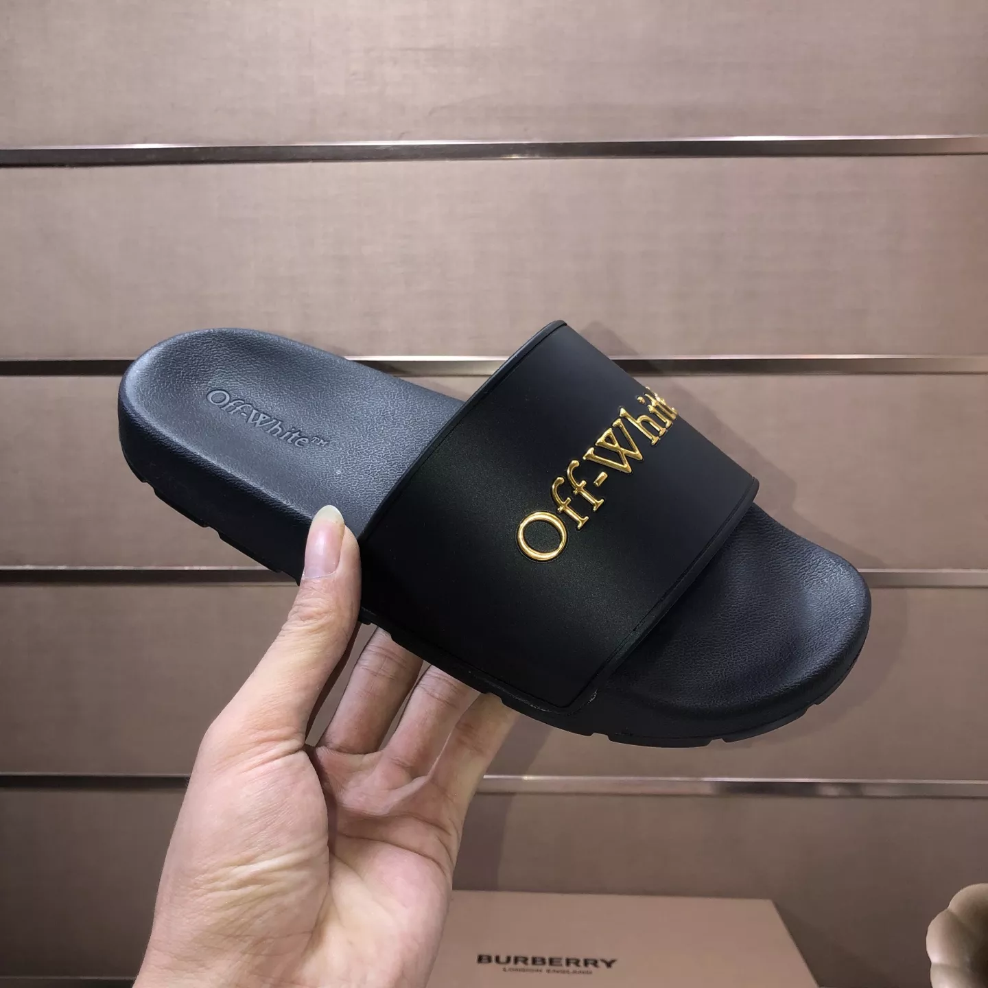 Off-White Slippers For Men Soft 4962