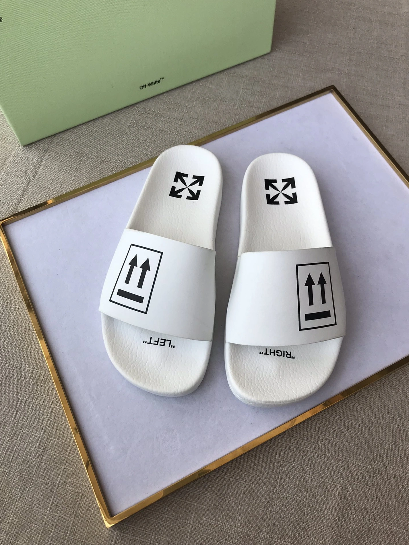 Off-White Slippers For Men Soft 6276