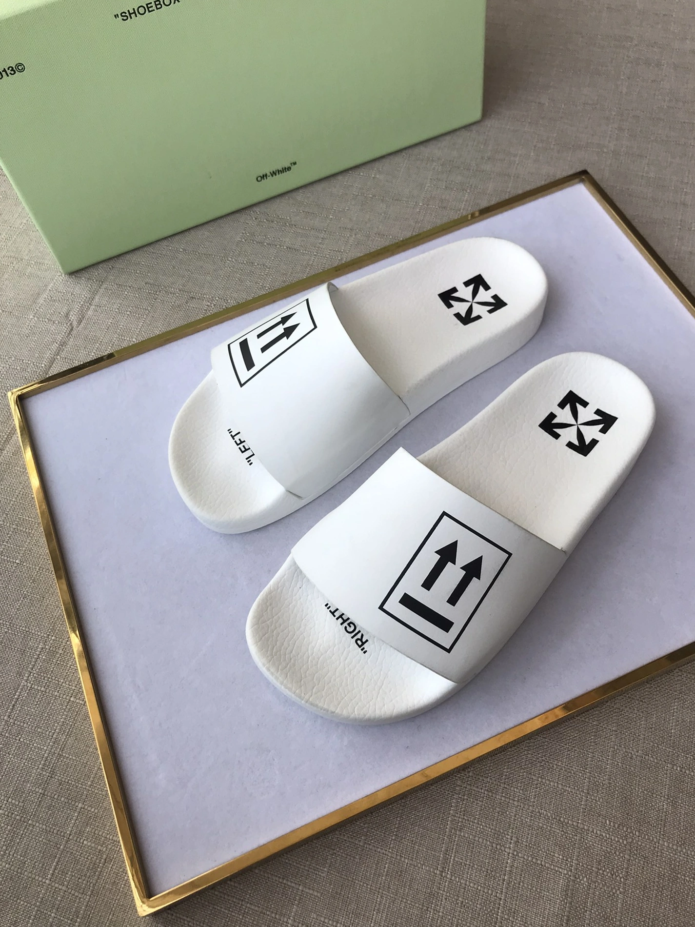 Off-White Slippers For Men Soft 6276