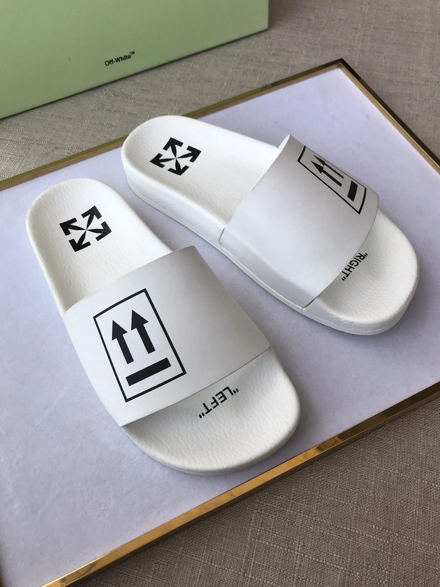 Off-White Slippers For Men Soft 6276