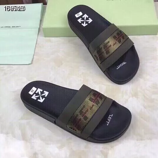 Off-White Slippers For Men Versatile 3250