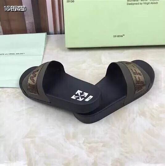 Off-White Slippers For Men Versatile 3250