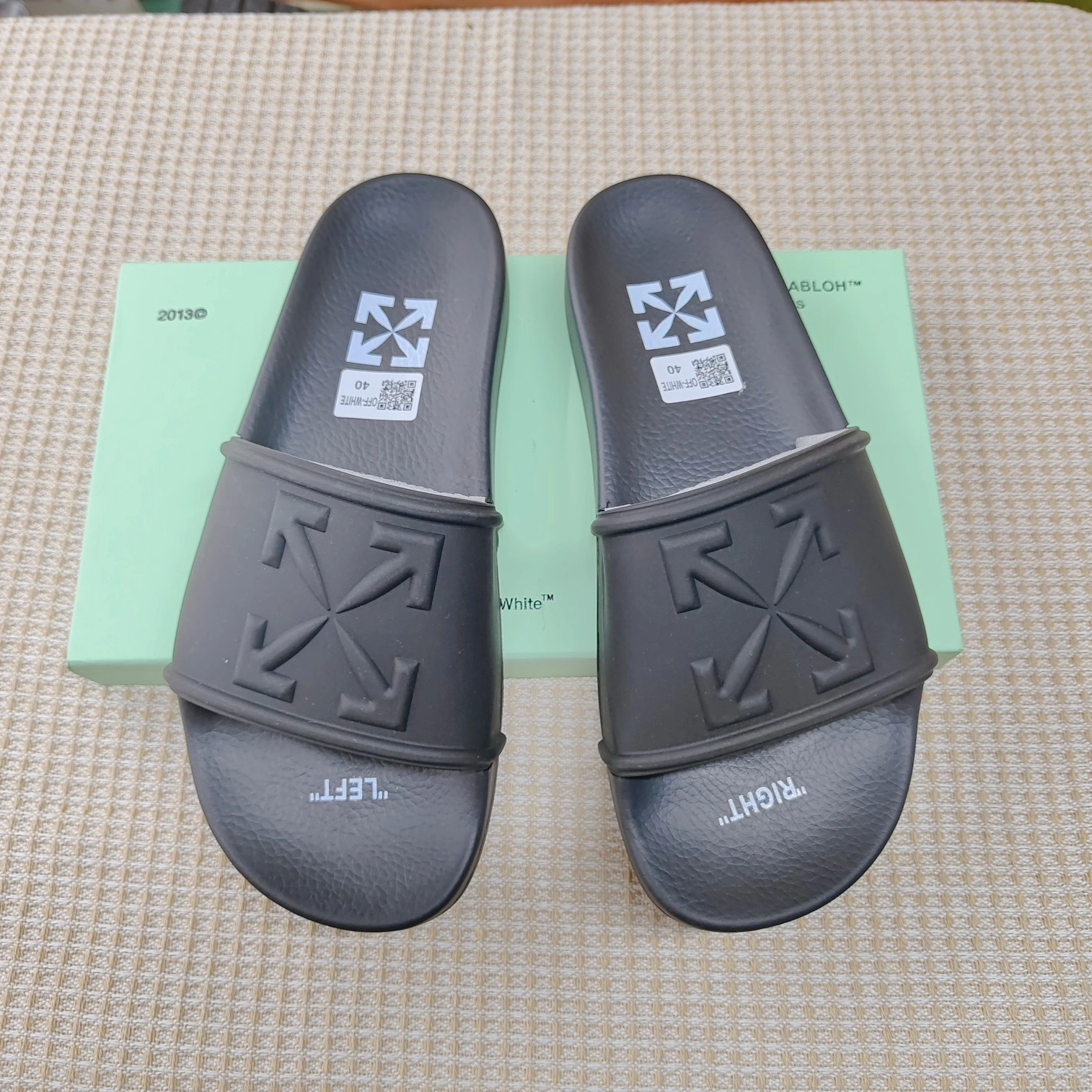 Off-White Slippers For Women Bold 6213