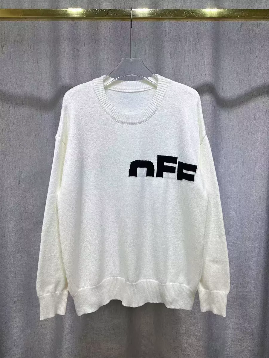 Off-White Sweaters Long Sleeved For Unisex Popular 8084