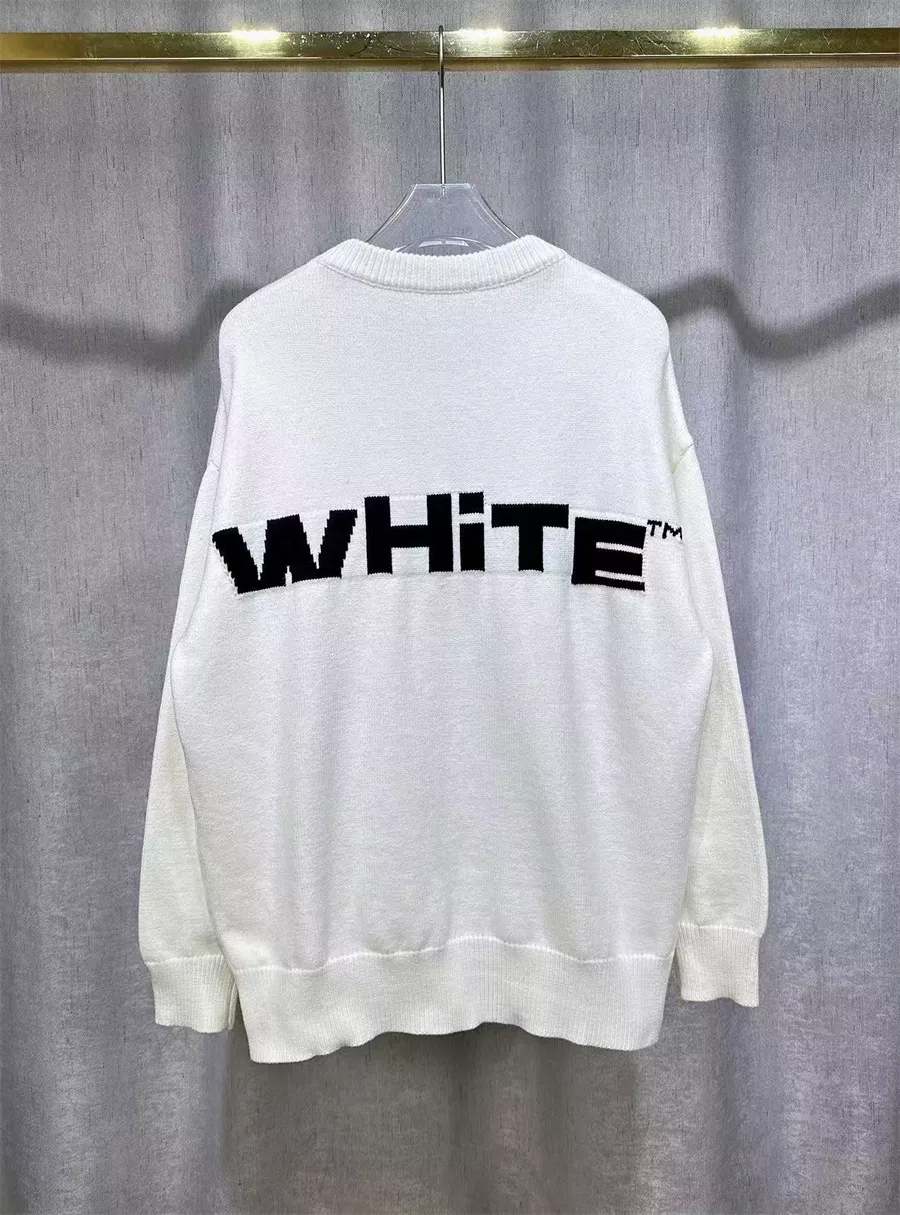 Off-White Sweaters Long Sleeved For Unisex Popular 8084