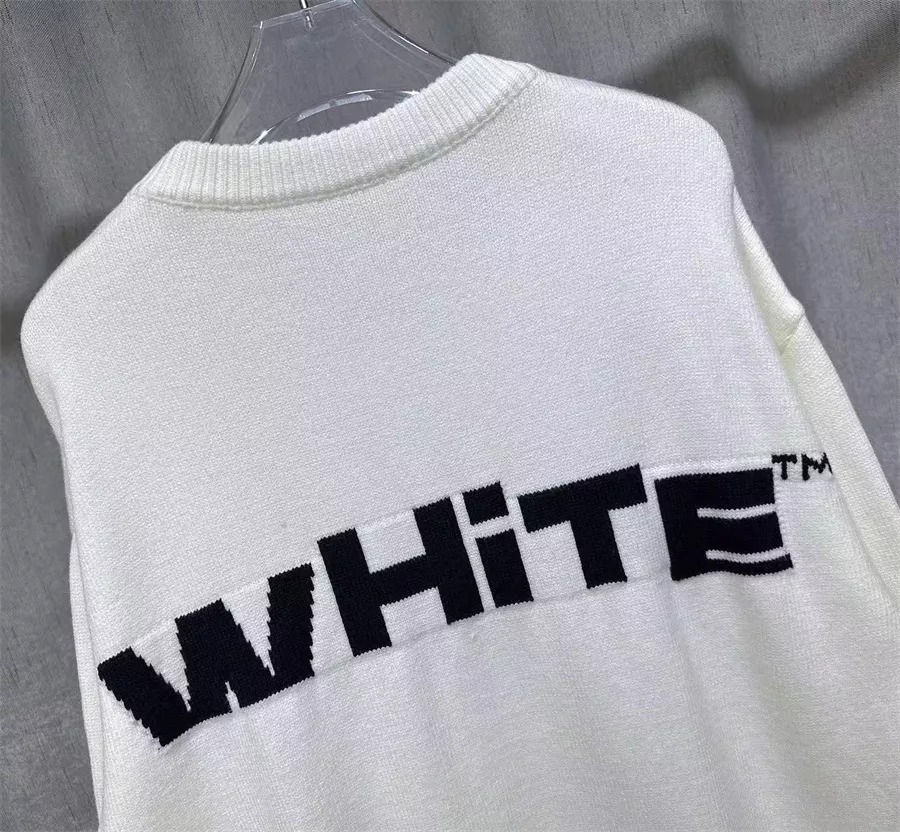 Off-White Sweaters Long Sleeved For Unisex Popular 8084