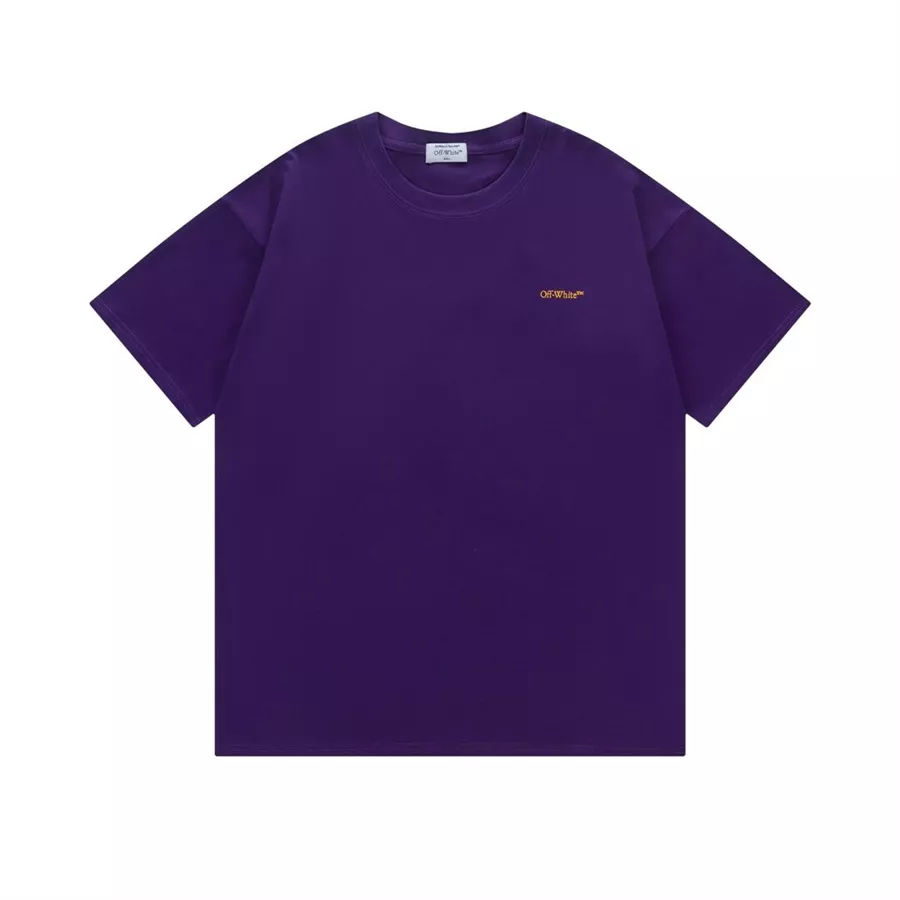 Off-White T-Shirts Short Sleeved For Unisex Affordable 1116